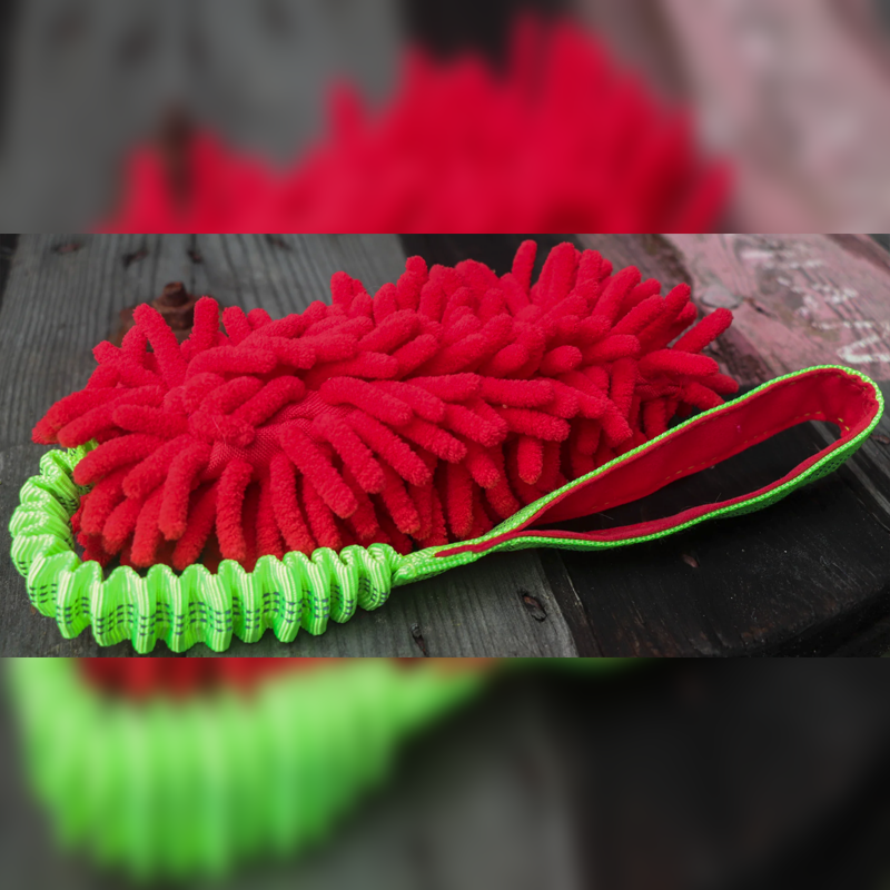 SALTY MUTTS - MICROFIBRE PREY TUG WITH BUNGEE !! Pickup Only, no delivery !!