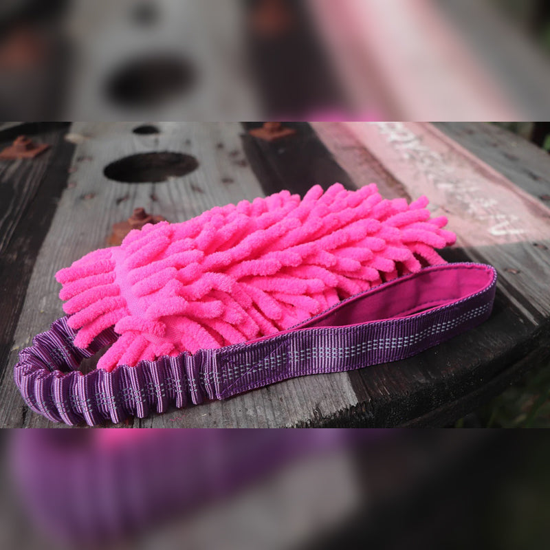 SALTY MUTTS - MICROFIBRE PREY TUG WITH BUNGEE !! Pickup Only, no delivery !!